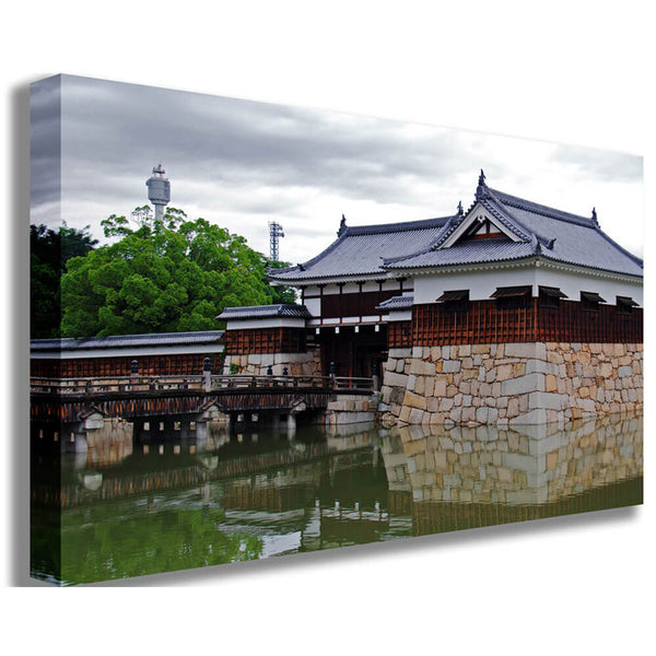 Wallhogs Hiroshima Castle Canvas Print