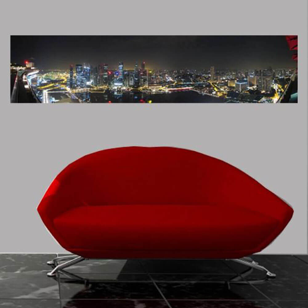 Arena Singapore Panoramic Wall Decal Installed
