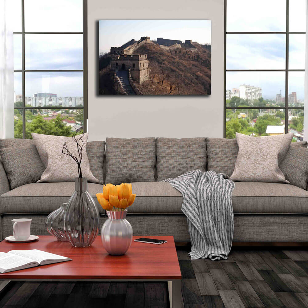 Arena Windy Wall Canvas Print Installed