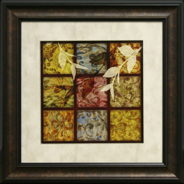 Nine Patch Framed Art 16.25"x16.25"