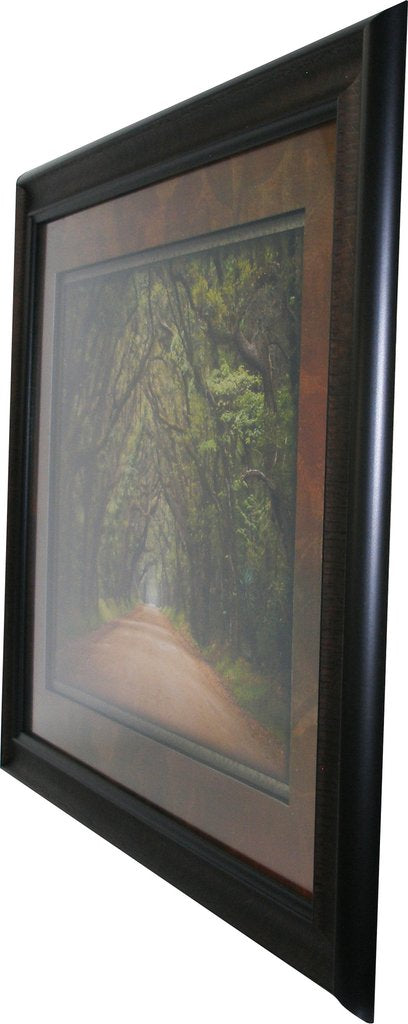 Treelined Path Framed Art 19.25"x23.25" Angle
