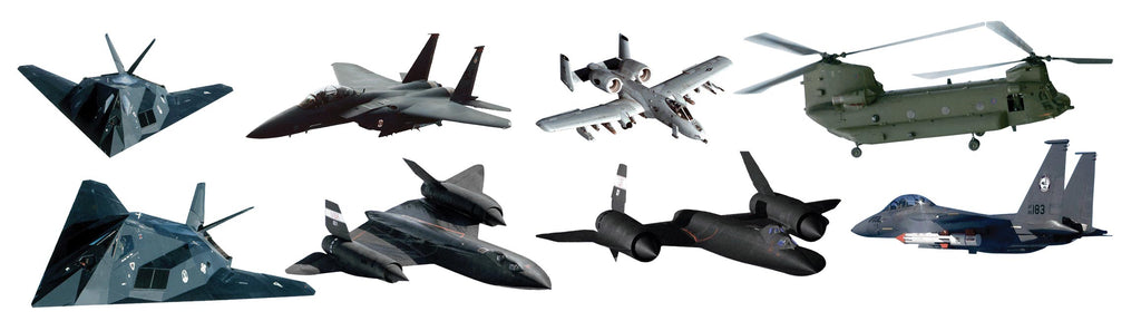 Military Aircraft Multi-Pack II Wall Decals