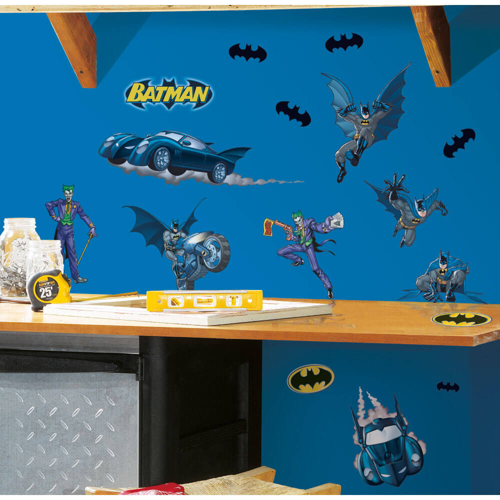 DC Comics Batman Gotham Guardian Wall Decals Installed