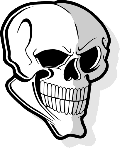 Skull Wall Decal Cutout