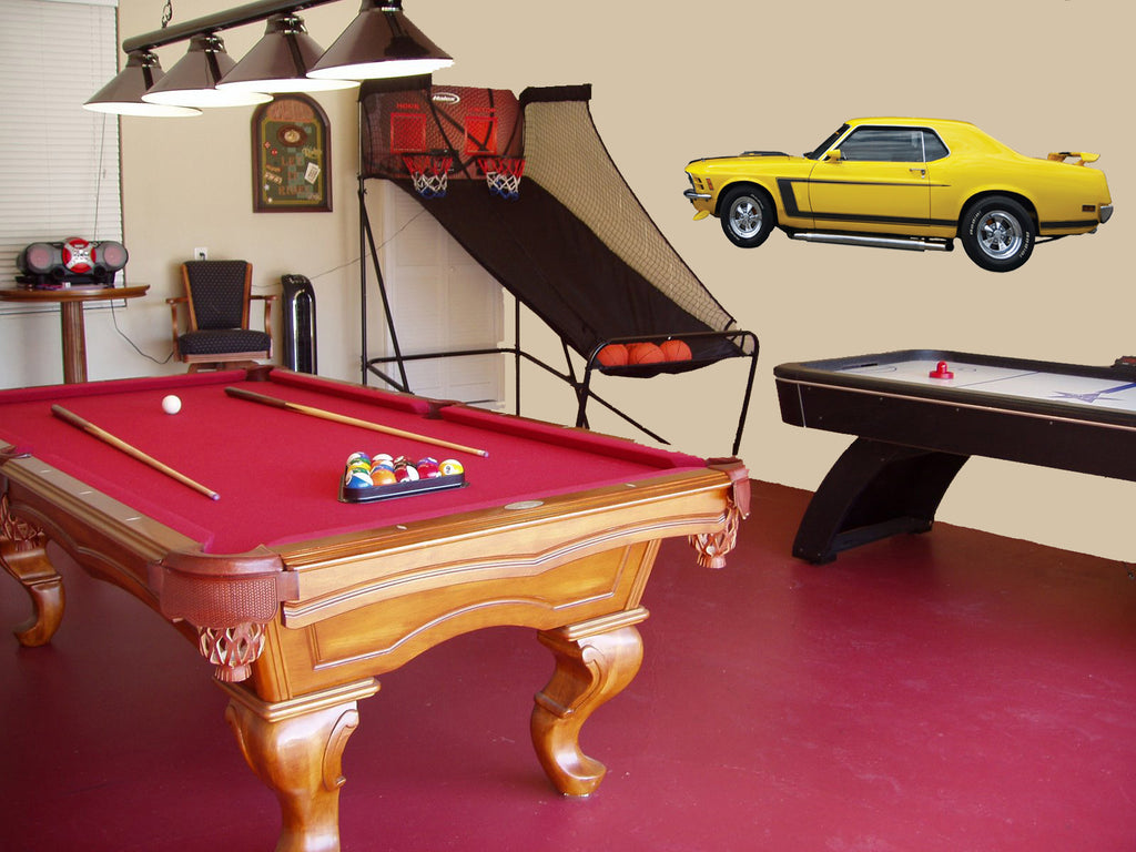 Mustang Coupe Wall Decal Cutout Installed