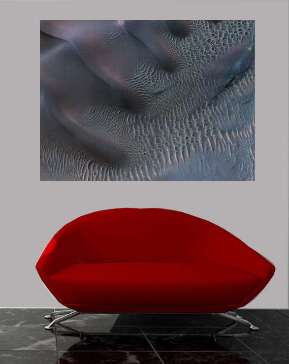 Surface of Mars II Wall Decal Poster Installed