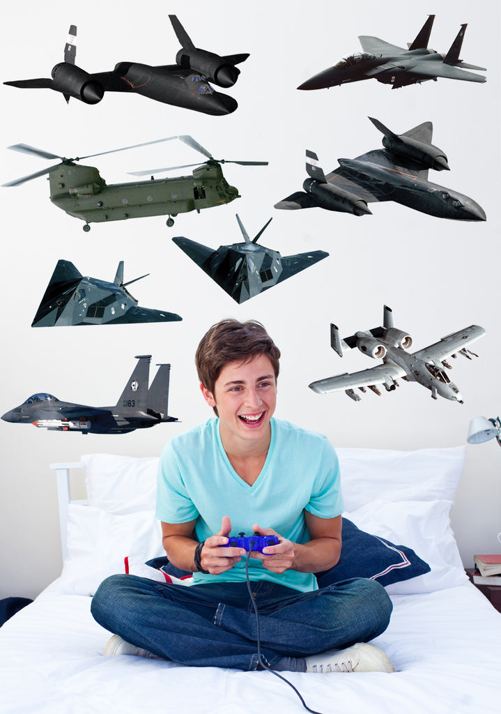 Military Aircraft Master-Pack Wall Decals Installed 2