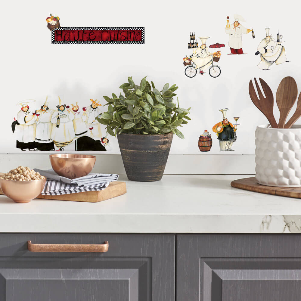 Wallhogs Chef Wall Decals Installed