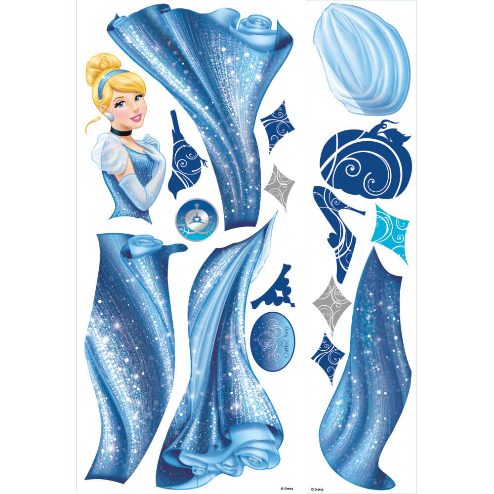 Disney Princess Cinderella Glamour Wall Decal Printed Sheet
