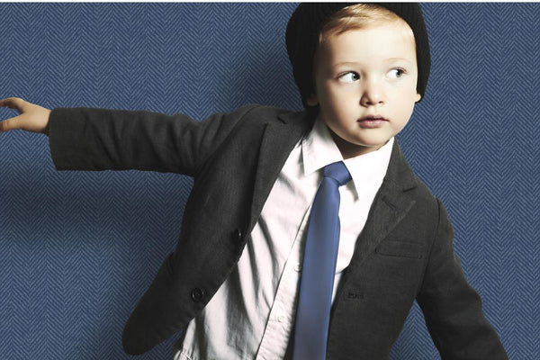 Carey Lind Designs "Herringbone" Wallpaper Installed