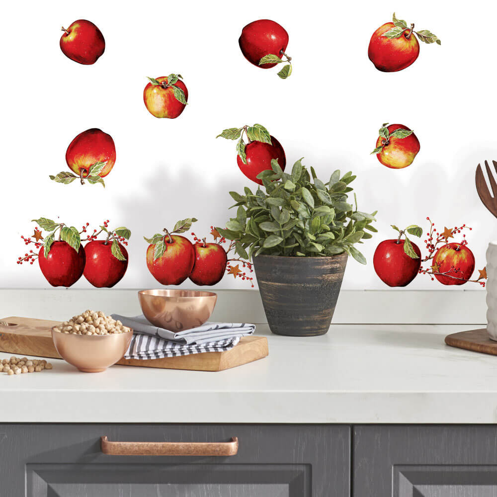 Wallhogs Country Apples Wall Decals Installed 2