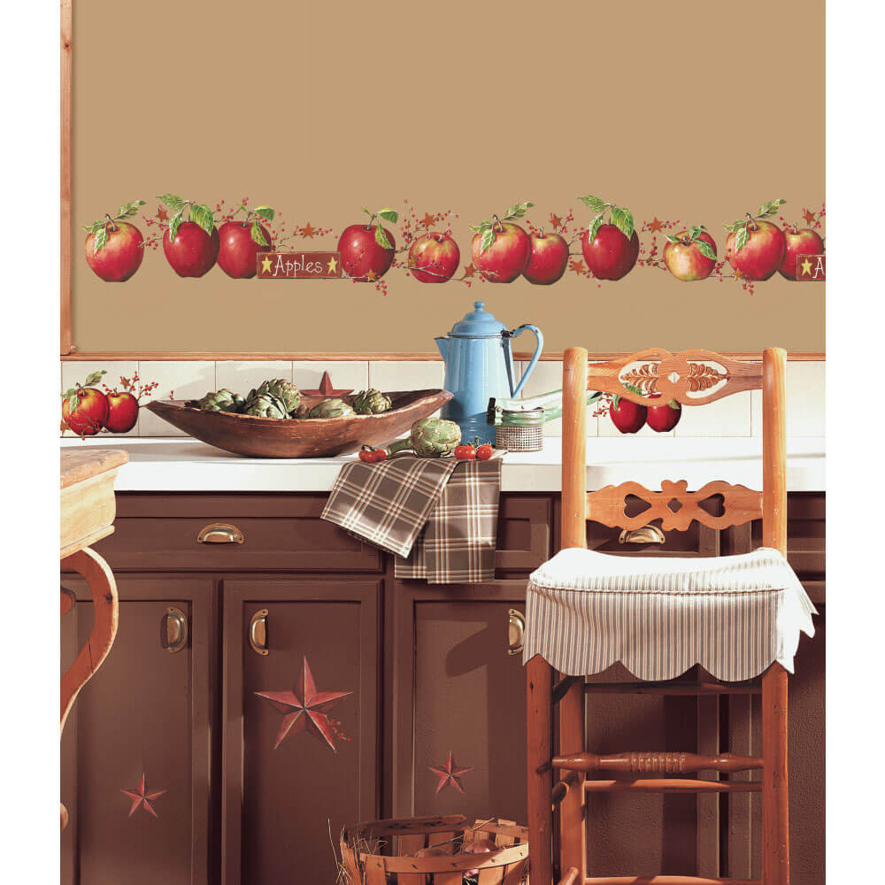 Wallhogs Country Apples Wall Decals Installed 3