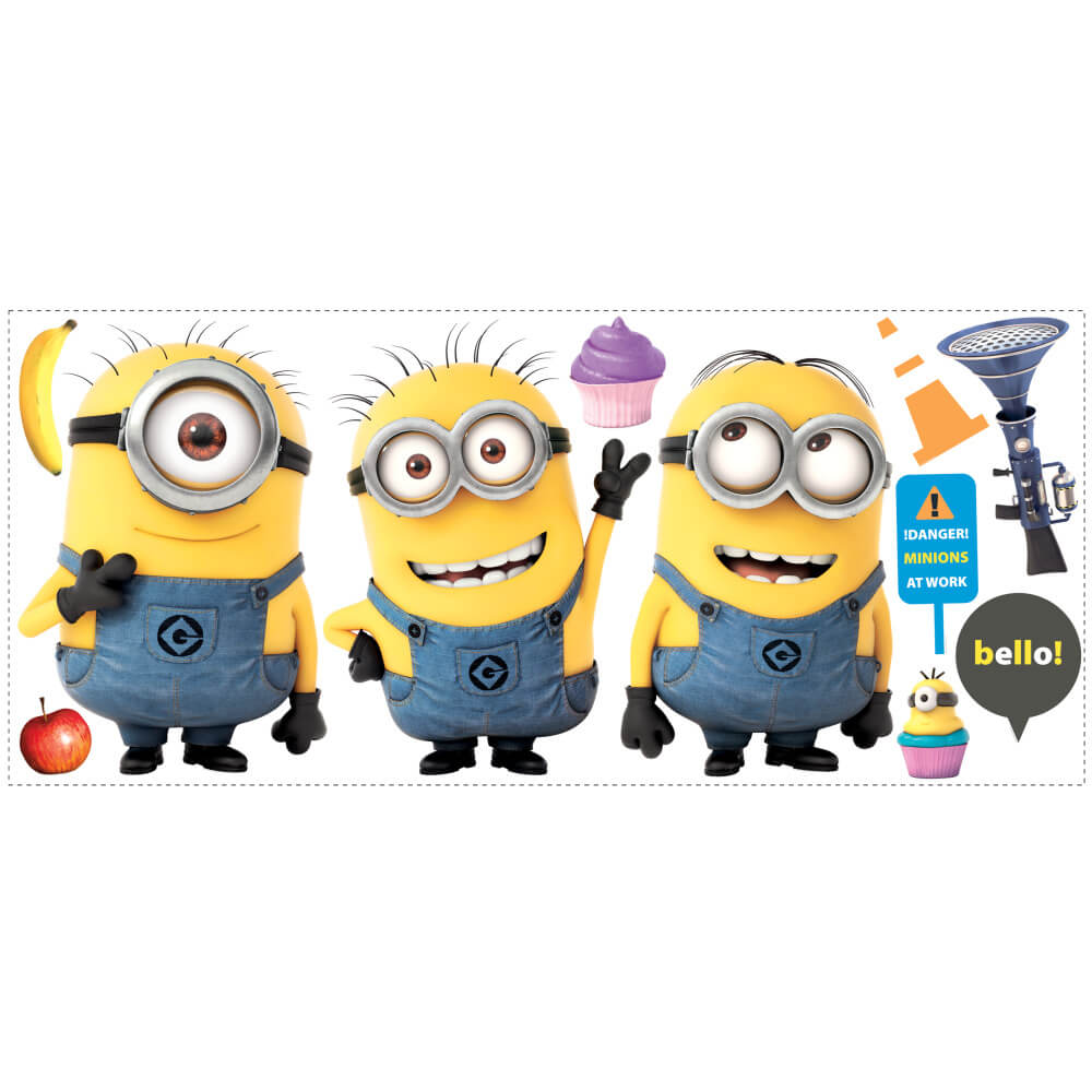 Wallhogs Despicable Me 2 Movie Minions Giant Wall Decals Printed Sheet