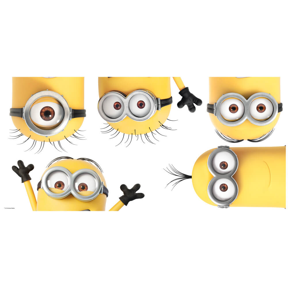 Wallhogs Despicable Me 3 Peeking Minions Giant Wall Decals Printed Sheet