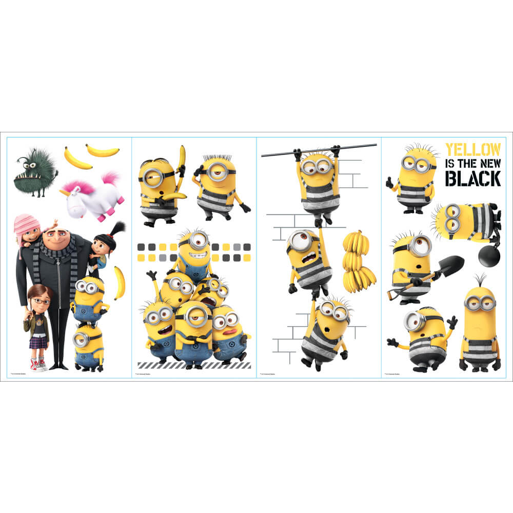 Wallhogs Despicable Me 3 Movie Wall Decals Printed Sheet