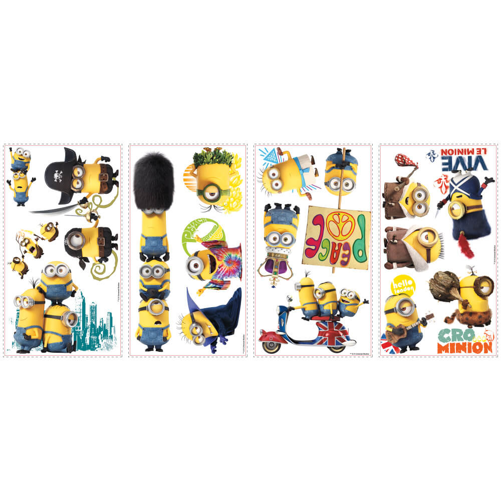 Wallhogs Despicable Me Minions Wall Decals Printed Sheet