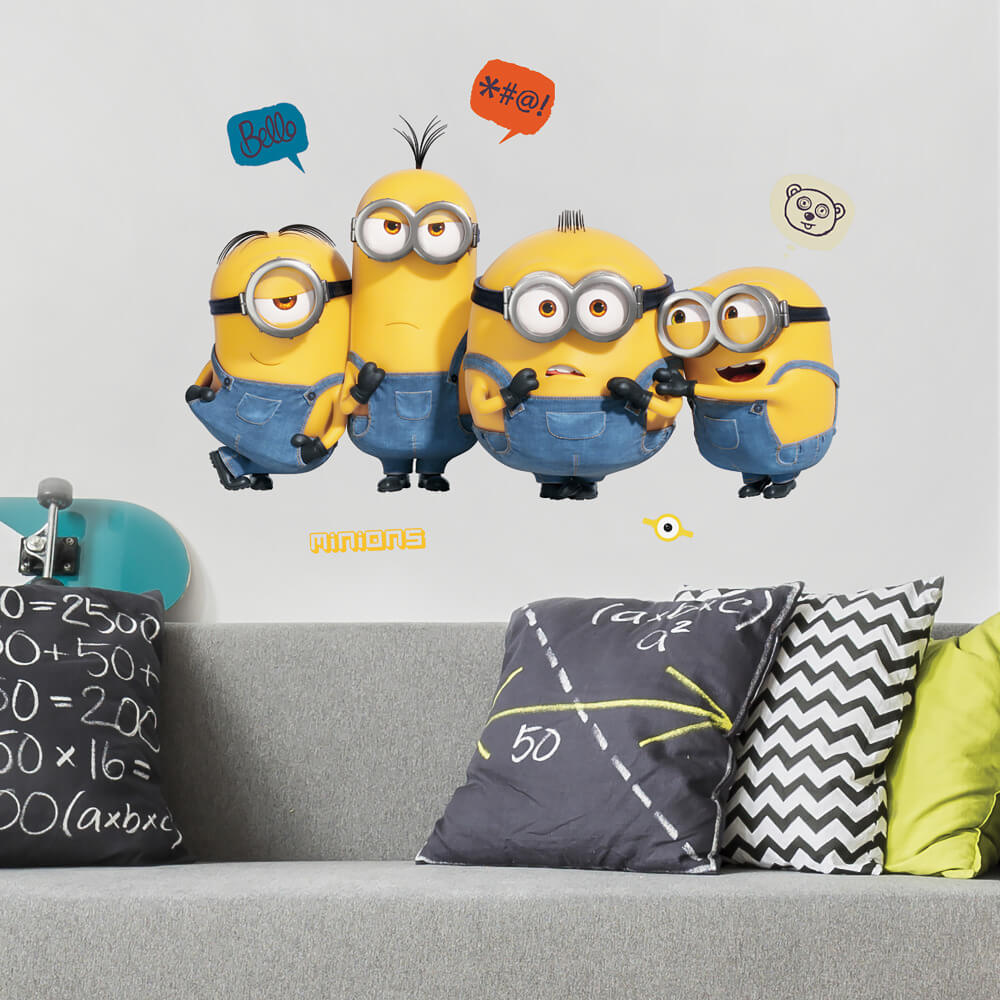 Wallhogs Despicable Me Minions 2 Giant Wall Decal Installed