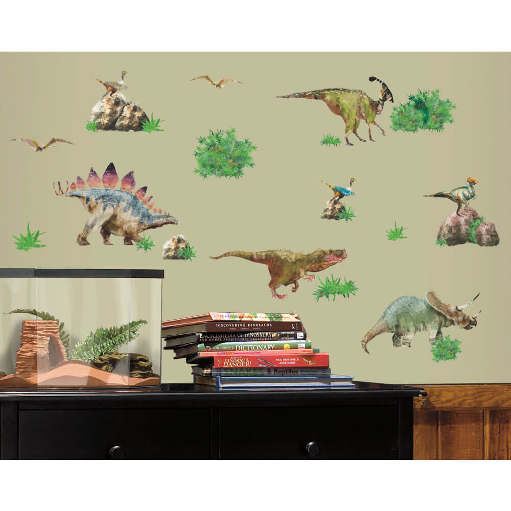 Dinosaur Wall Decals Installed