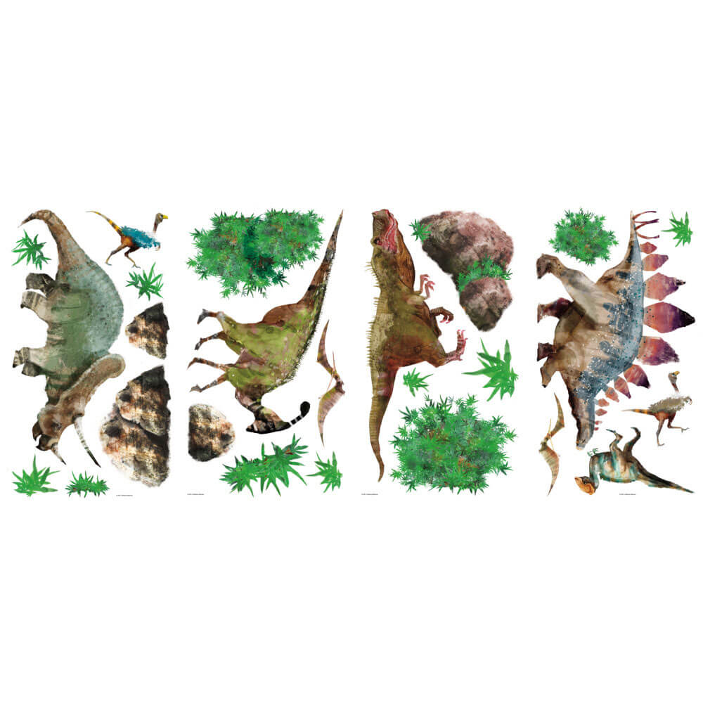 Dinosaur Wall Decals Printed Sheet