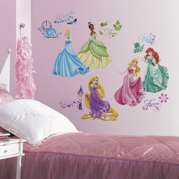 Disney Princess Royal Debut Wall Decals Installed