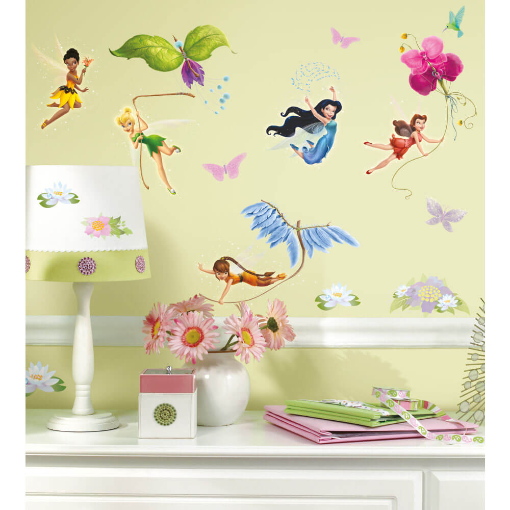 Disney Fairies Wall Decals Installed