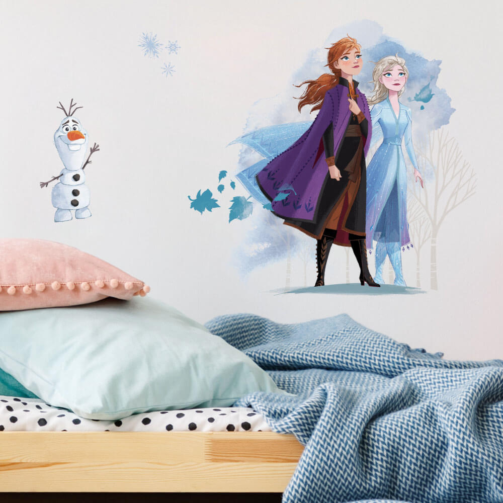 Disney's Frozen 2 Movie Giant Wall Decals Installed