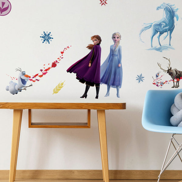 Disney's Frozen 2 Movie Wall Decals Installed