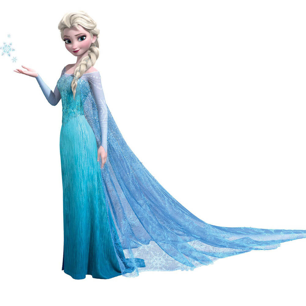 Disney's Frozen Elsa Movie Wall Decal w/Glitter Assembled