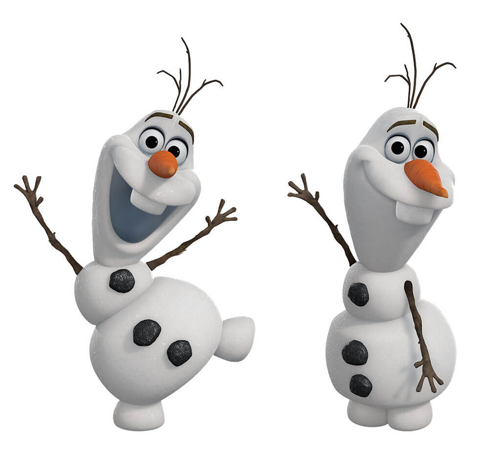 Disney's Frozen Olaf Movie Wall Decals Assembled