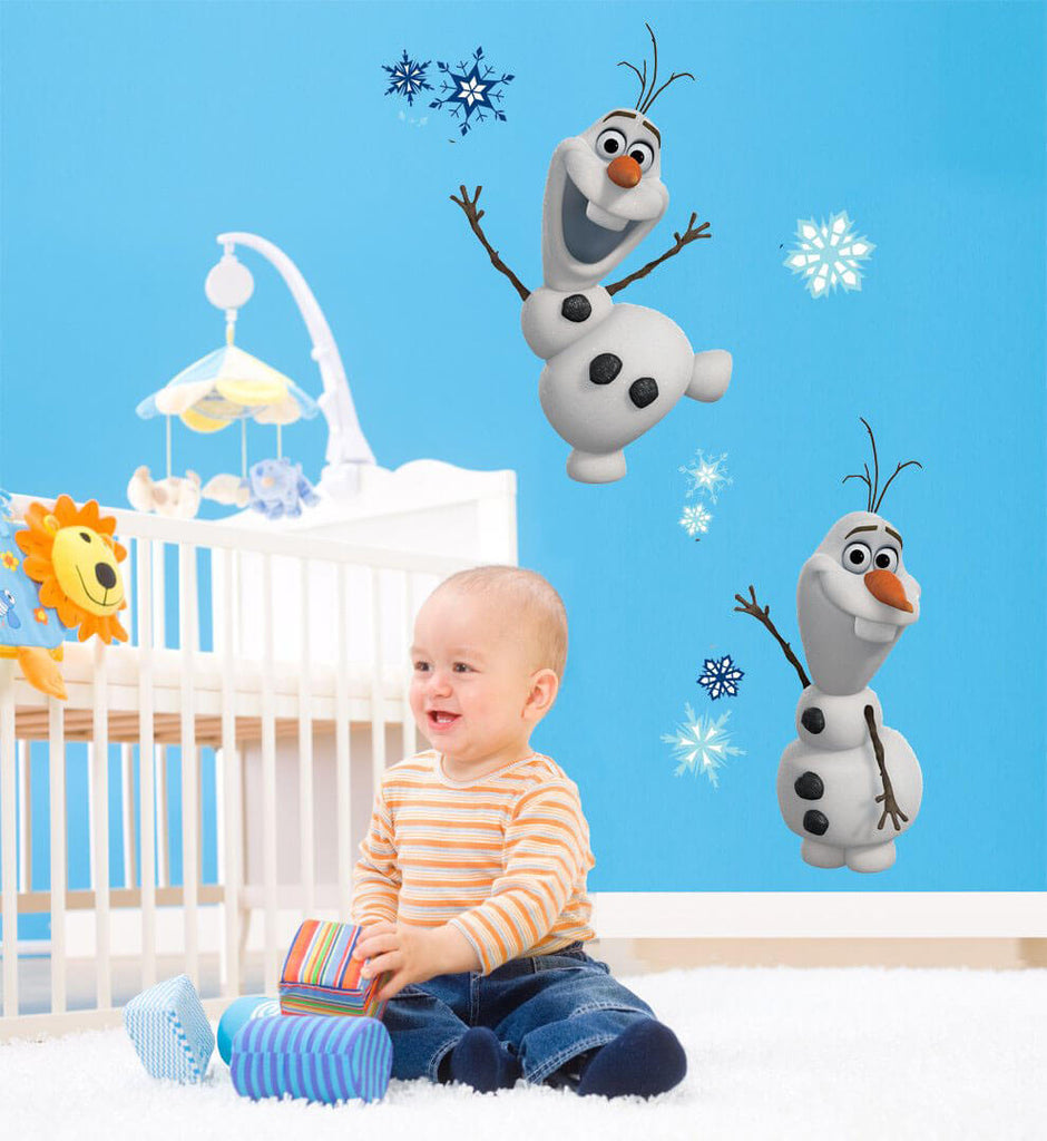Disney's Frozen Olaf Movie Wall Decals Installed