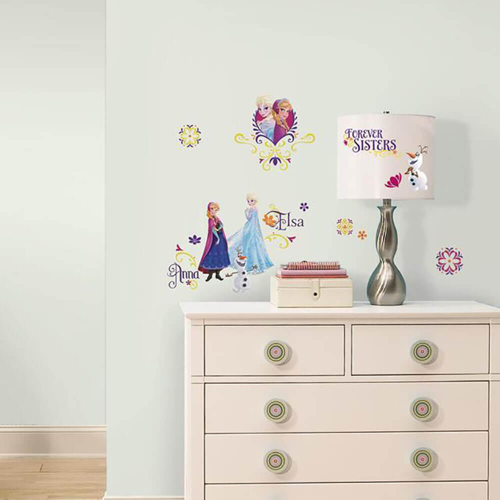 Disney's Frozen Spring Wall Decals Installed