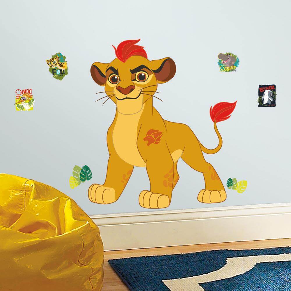 Disney The Lion Guard Kion Wall Decal Installed