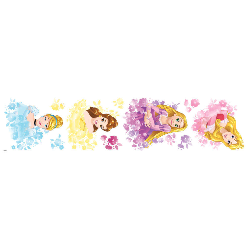 Disney Princess Floral Wall Decals Printed Sheet