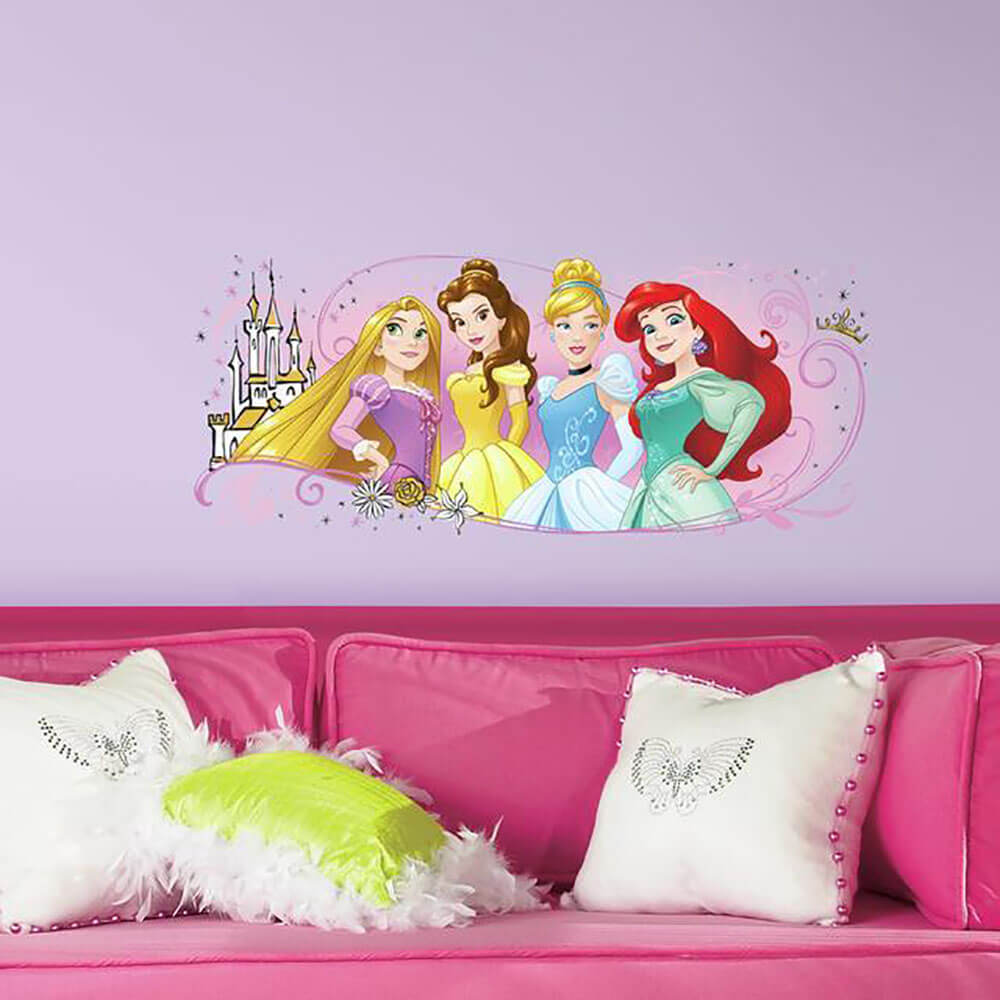 Disney Princess Friendship Adventures Giant Wall Decal Installed 2