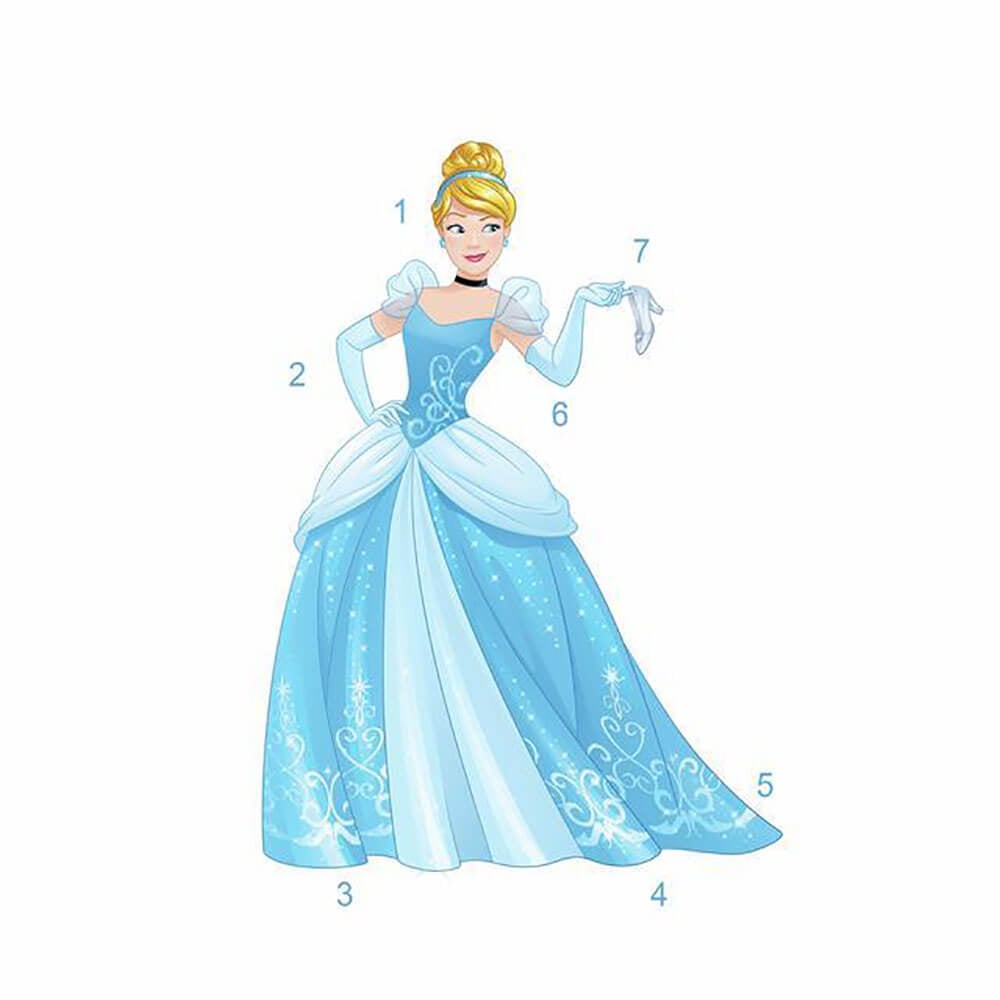 Disney Princess Cinderella Wall Decal Assembled