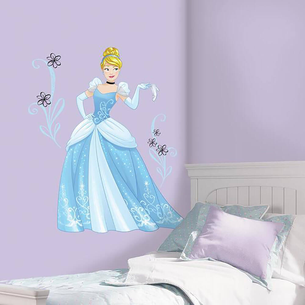 Disney Princess Cinderella Wall Decal Installed