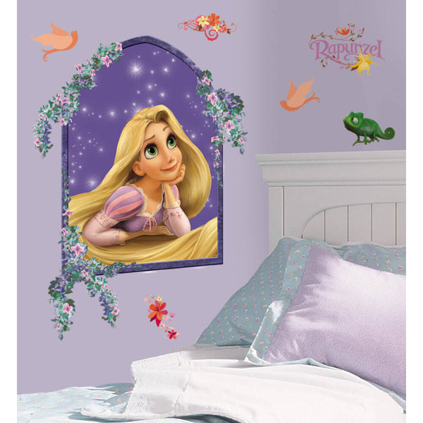 Disney Tangled Rapunzel Gazing Wall Decals Installed