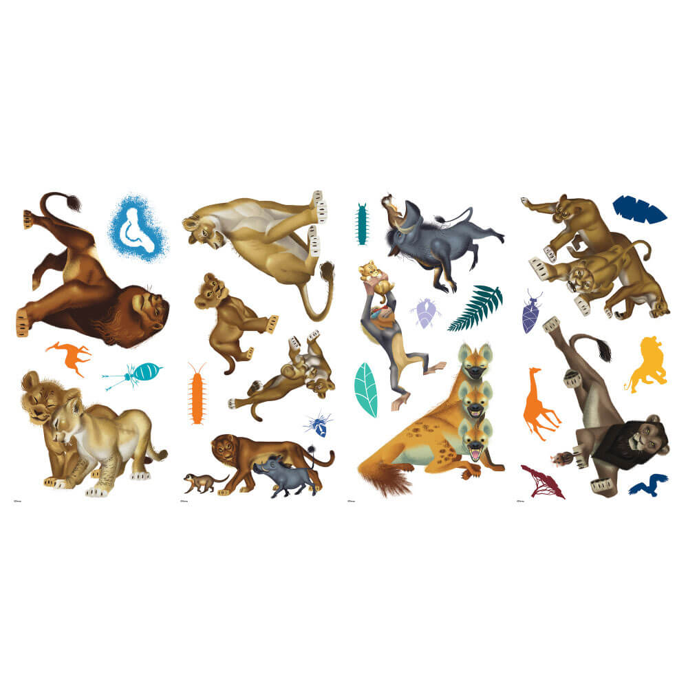 Disney The Lion King Characters Wall Decals Printed Sheet