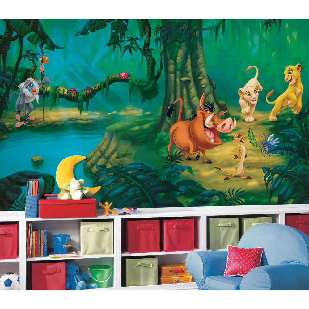 Disney The Lion King Prepasted Wall Mural Installed