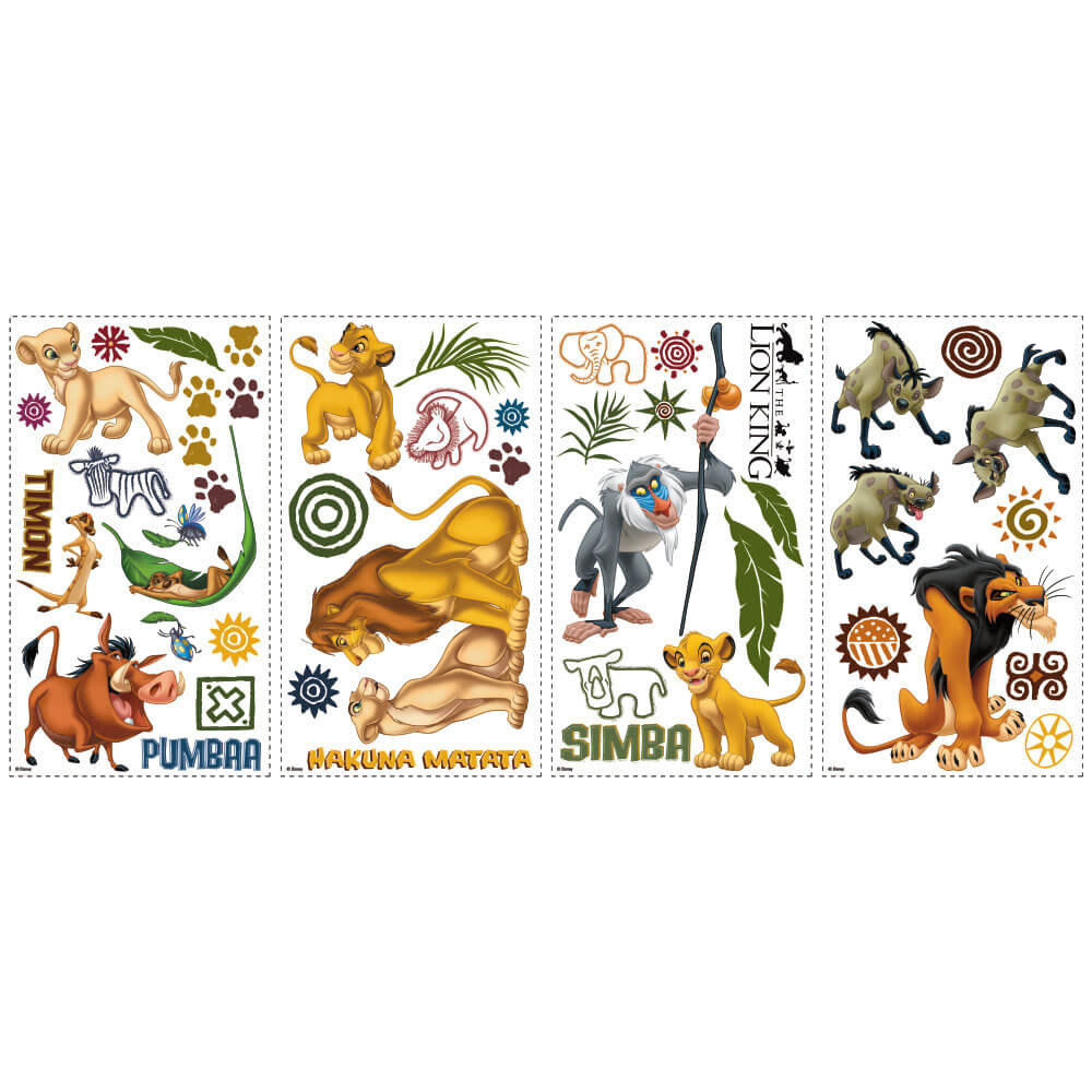Disney The Lion King Wall Decals Printed Sheet