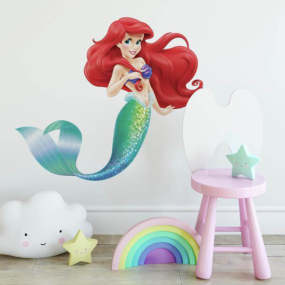Disney Princess The Little Mermaid Wall Decal Installed 2