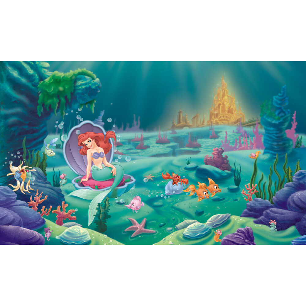 Disney The Little Mermaid Prepasted Wall Mural Assembled