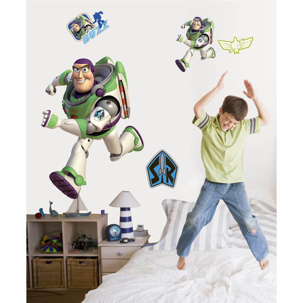 Disney Toy Story 3 Buzz Wall Decal Installed