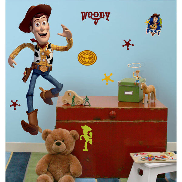 Disney Toy Story 3 Woody Wall Decal Installed
