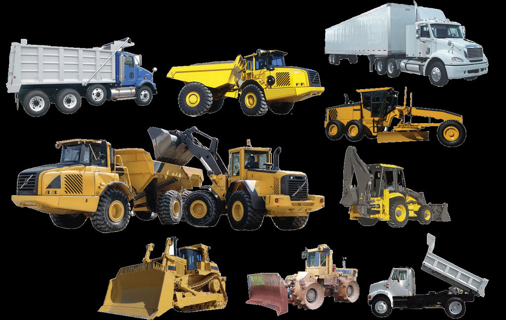 Construction Vehicles Multi-Pack Wall Decals