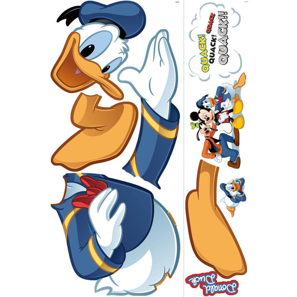 Disney Mickey & Friends Donald Duck Wall Decal Printed Sheet