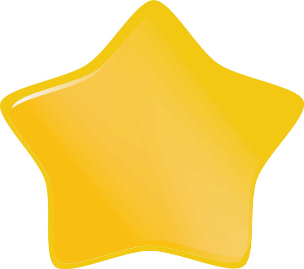 Large Gold Soft Star Wall Decal Cutout