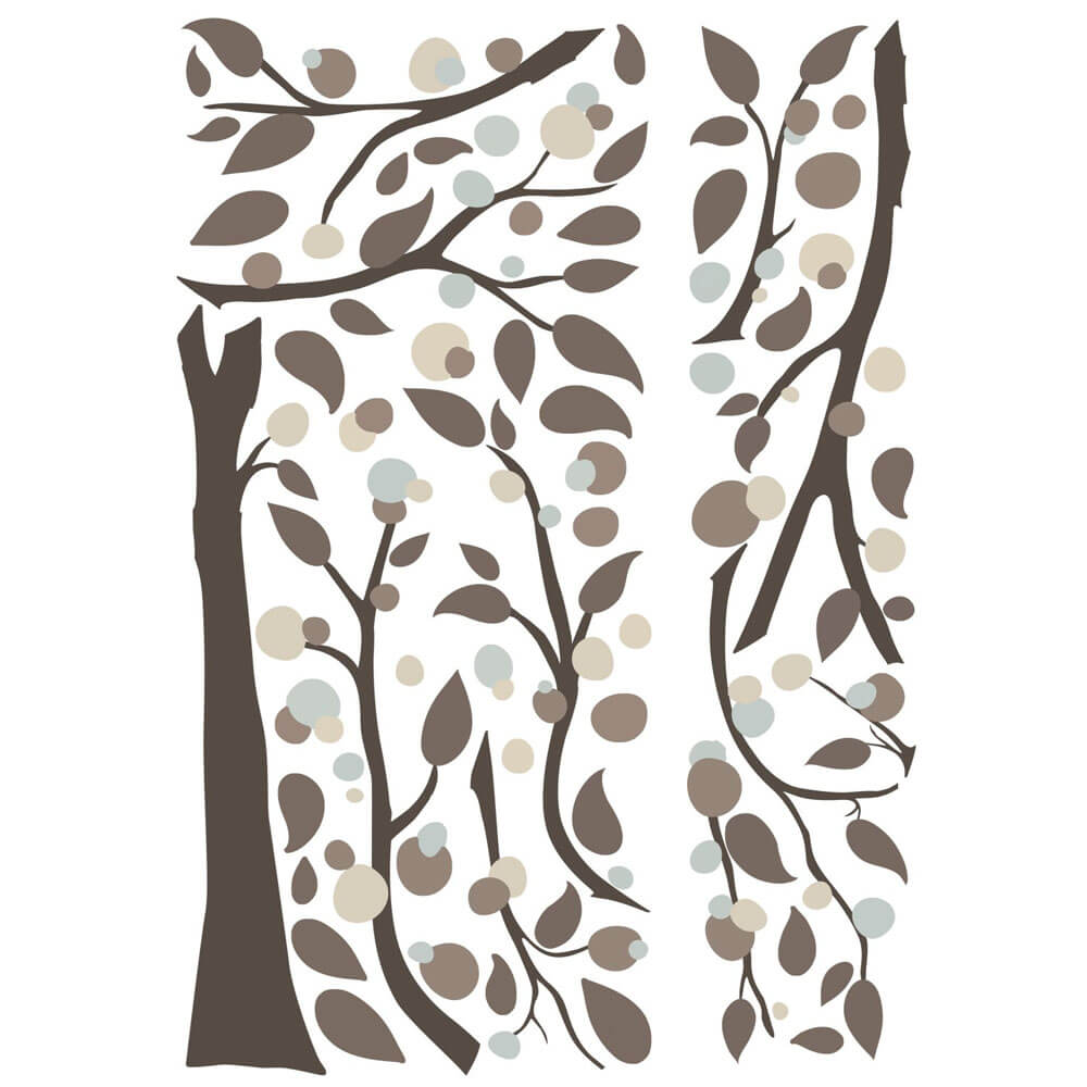 Elegant Tree Wall Decal Printed Sheet