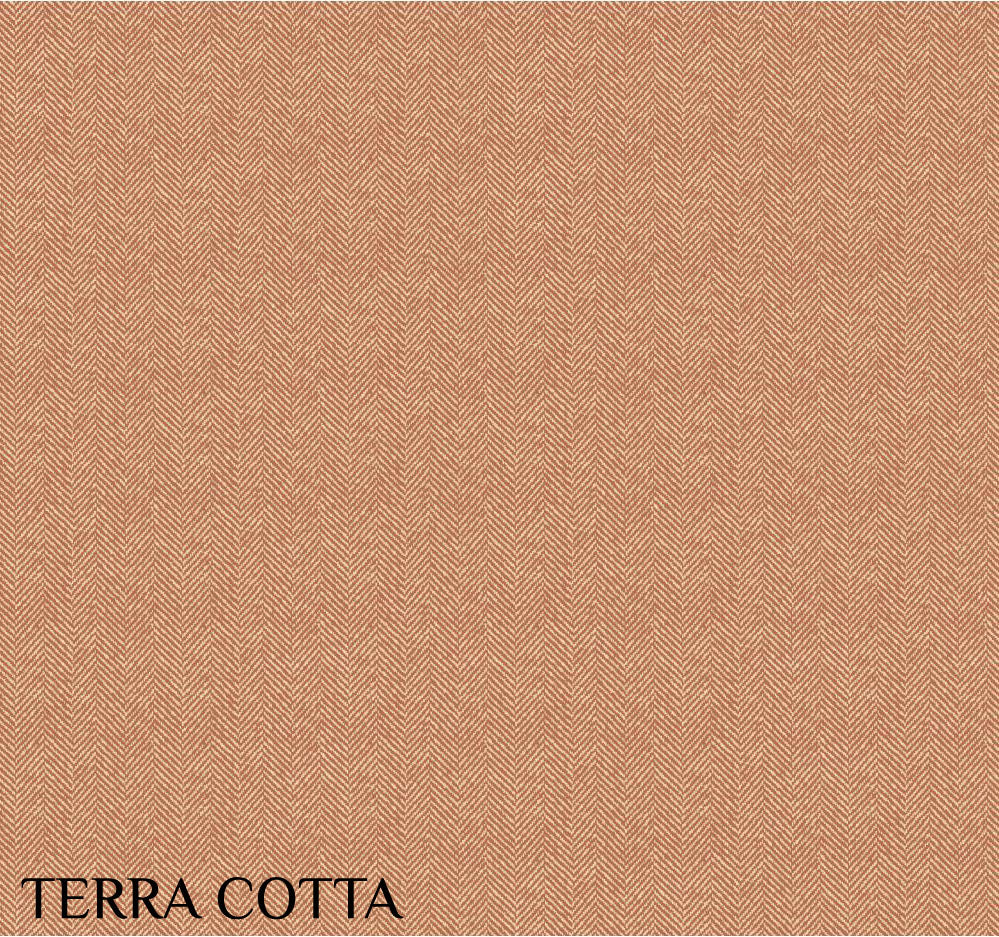 Carey Lind Designs "Herringbone" Terra Cotta Wallpaper