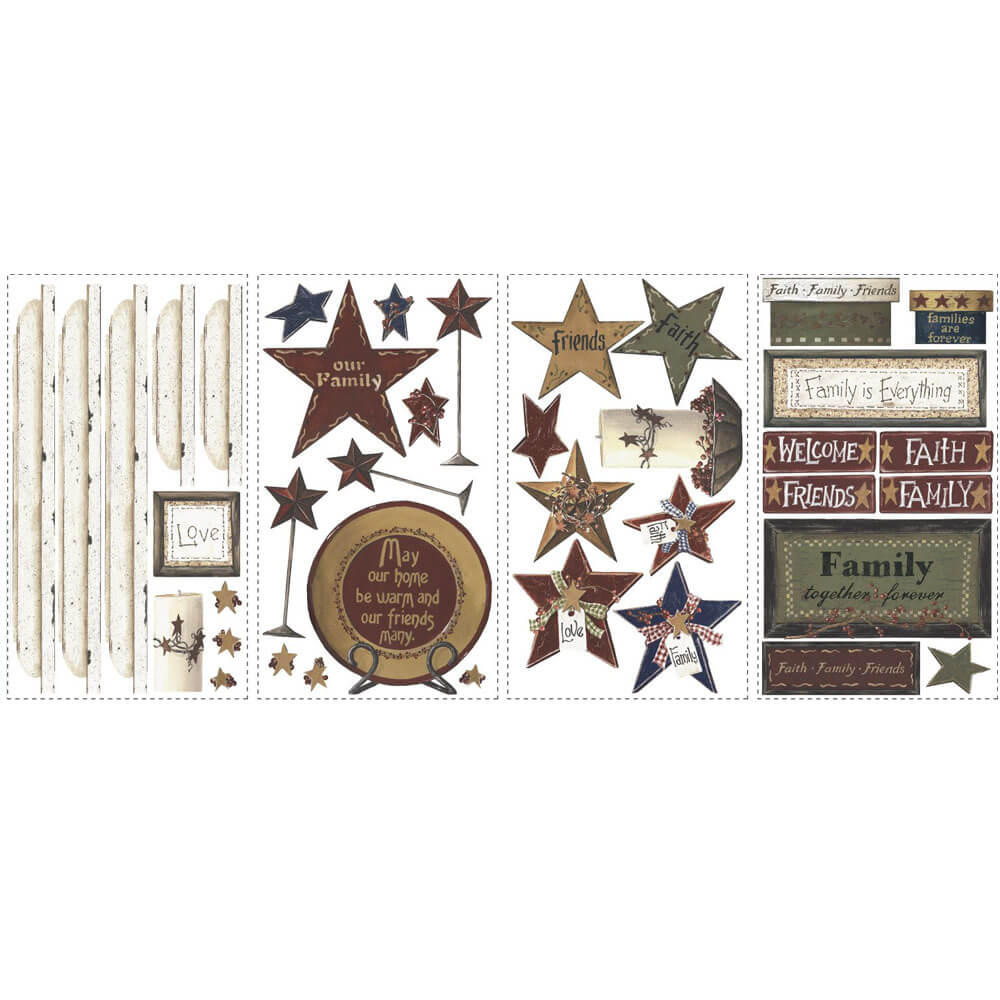 Family & Friends Wall Decal Printed Sheet